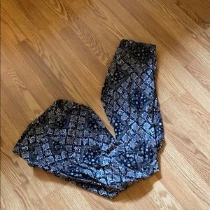 Printed pants stretchy and high waisted